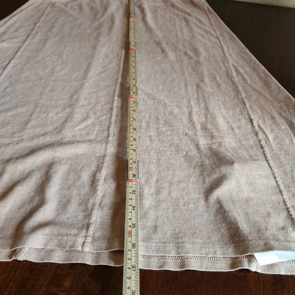 Poetry Maxi Skirt Womens Size 18‎ Knit A-Line Hemp Cotton Garment Dyed Pink Clay - Picture 14 of 14